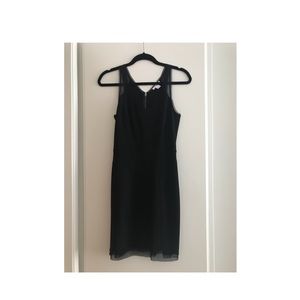 Black Helmet Lang dress